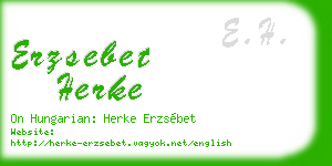 erzsebet herke business card