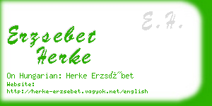 erzsebet herke business card